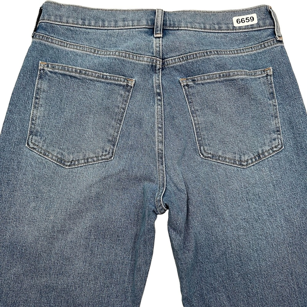NEW GAP 90's Straight High Rise Jeans Women 29 8 Medium Indigo Low Stretch Blue